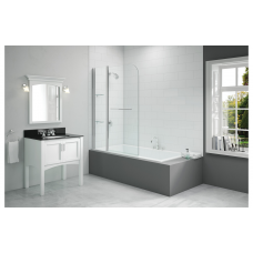 Merlyn 1150x1500mm 2-Panel Curved Bath Screen (6mm) Merlyn 1150x1500mm 2-Panel Curved Bath Screen (6mm)
