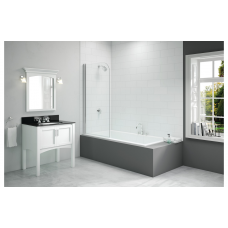 Merlyn 800x1500mm Single Curved Bath Screen (6mm) Merlyn 800x1500mm Single Curved Bath Screen (6mm)