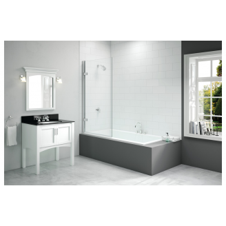 Bath Screen DIBS0024 Merlyn 850x1500mm Hinged Square Bath Screen (8mm)