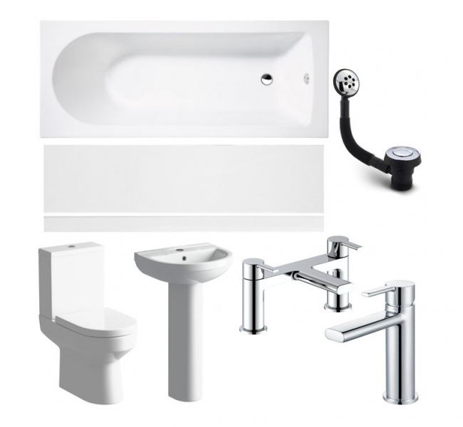 Laurus Full Suite & Bath w/Chrome Finishes Laurus Full Suite & Bath w/Chrome Finishes