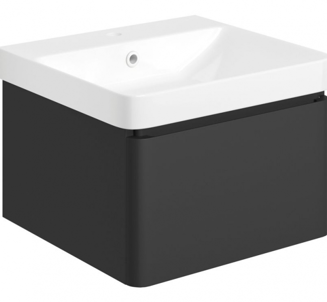 Furniture Pack DIFTP5678 Cosmos 500mm Basin Unit & Rimless Close Coupled WC Pack - Matt Black Furniture Pack DIFTP5678 Cosmos 500mm Basin Unit & Rimless Close Coupled WC Pack - Matt Black