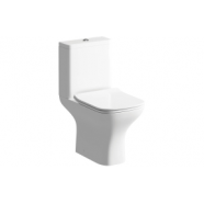 Cosmos 500mm Basin Unit & Rimless Close Coupled WC Pack - Matt Latte
