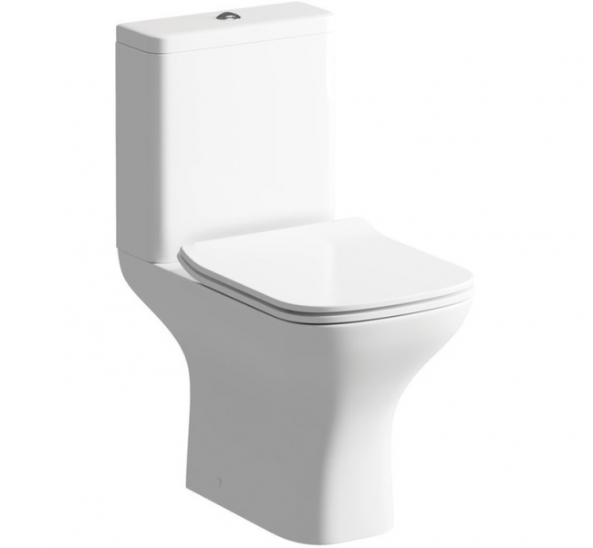 Furniture Pack DIFTP5674 Cosmos 500mm Basin Unit & Rimless Close Coupled WC Pack - Matt White
