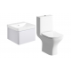Furniture Pack DIFTP5674 Cosmos 500mm Basin Unit & Rimless Close Coupled WC Pack - Matt White