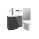 Furniture Pack DIFTP5372 Venosa 1000mm Furniture & BTW WC Pack - Anthracite Gloss (LH) Furniture Pack DIFTP5372 Venosa 1000mm Furniture & BTW WC Pack - Anthracite Gloss (LH)