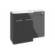 Furniture Pack DIFTP5372 Venosa 1000mm Furniture & BTW WC Pack - Anthracite Gloss (LH) Furniture Pack DIFTP5372 Venosa 1000mm Furniture & BTW WC Pack - Anthracite Gloss (LH)
