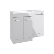 Venosa 1000mm Furniture & BTW WC Pack - Grey Gloss (LH)