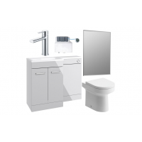 Venosa 1000mm Furniture & BTW WC Pack - Grey Gloss (RH) Venosa 1000mm Furniture & BTW WC Pack - Grey Gloss (RH)