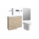 Venosa 1000mm Furniture & BTW WC Pack - Oak (RH) Venosa 1000mm Furniture & BTW WC Pack - Oak (RH)