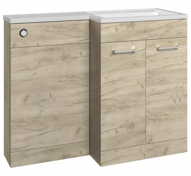 Venosa 1000mm Furniture & BTW WC Pack - Oak (RH) Venosa 1000mm Furniture & BTW WC Pack - Oak (RH)