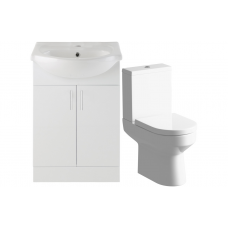 Vista 550mm Vanity & C/C Toilet Pack
