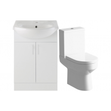 Vista 650mm Vanity & C/C Toilet Pack