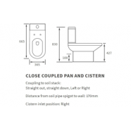 Vista 650mm Vanity & C/C Toilet Pack