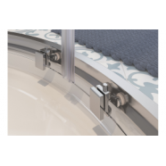 Classix 1000x800mm x 6mm Glass 2 Door Offset Quadrant - Chrome