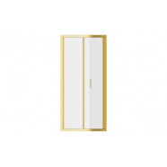 Classix 760mm x 6mm Glass Bi-fold Door - Brushed Brass