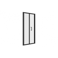Classix 760mm x 6mm Glass Bi-fold Door - Matt Black