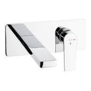 Bathroom Basin/Bath Wall Mixers Chrome
