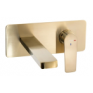 Bathroom Basin/Bath Wall Mixers Brushed Brass