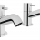 VitrA Minimax S Bath Pillar Taps- Chrome