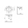VitrA S20 550x370mm 0TH Undercounter Basin - White