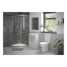 Vista Full Shower Room Suite with 900mm 2 Door Easy-Fit Quadrant & Tray