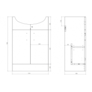 Vista Full Bathroom Vanity Suite with Bath