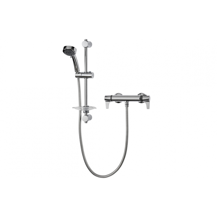 Triton Exe Lever Cool Touch Bar Mixer Shower - Chrome