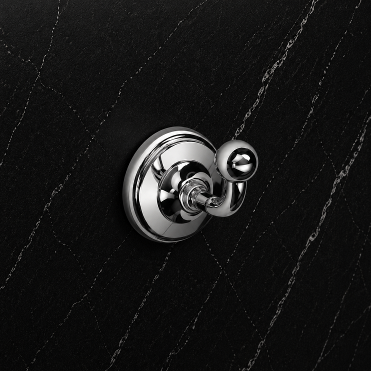 Origins Living Albany Single Hook - Chrome ALB-110106-CH Bathroom Wall Fitting