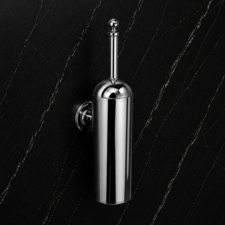 Origins Living Albany Toilet Brush - Chrome ALB-118020-CH Bathroom Wall Fitting
