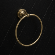 Origins Living Albany Towel Ring - Aged Brass ALB-114020-AB Bathroom Wall Fitting