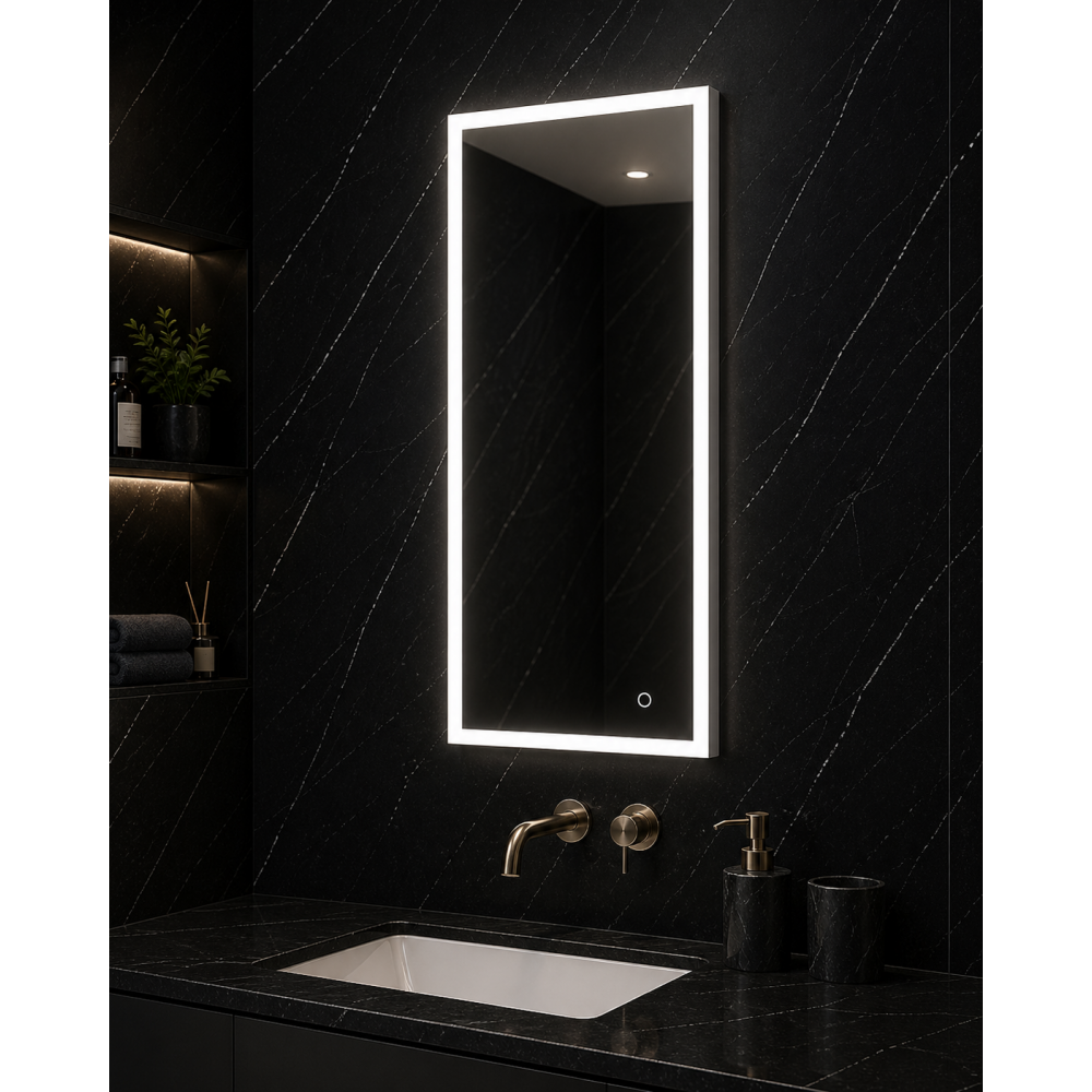 Origins Living Tate Light B008295 Origins Living Tate Light Rectangular Mirror 50 Polished - 50x100cm B008295