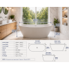 Coloured Free Standing Bath DIBF0104 Belmont Freestanding 1700x780x690mm Bath - Latte