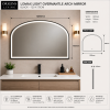 Origins Living Lomax Light Overmantle Arch 120 Brushed Brass - 120x75cm LML-01R127-BB Illuminated Bathroom Mirror