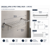 Origins Living G Pro Chrome Accessories 5044-13 Origins Living G Pro Towel Rack - Chrome 5044-13 Bathroom Accessory