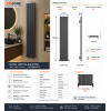 Designer Radiator DIRA0210 Modal Radiator (309x1800x45mm) - Anthracite