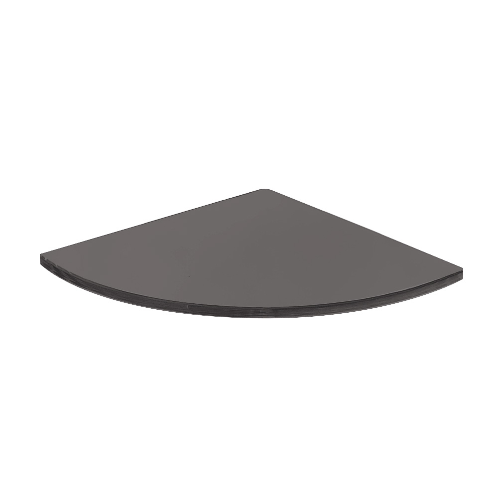 Bathroom Accessories Pier Shelving Shelves B008714 Origins Living Pier Corner Glass Shelf - Black B008714