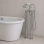 Bordon Floor Standing Bath/Shower Mixer - Chrome