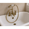 Traditional Bathroom Taps in Gold DITB1112 Tadlow Bath/Shower Mixer & Shower Kit - Brushed Brass