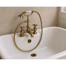 Tadlow Bath/Shower Mixer & Shower Kit - Brushed Brass