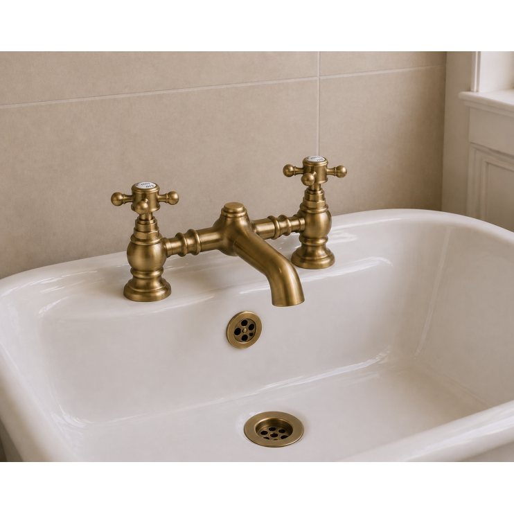 Tadlow Bath Filler - Brushed Brass
