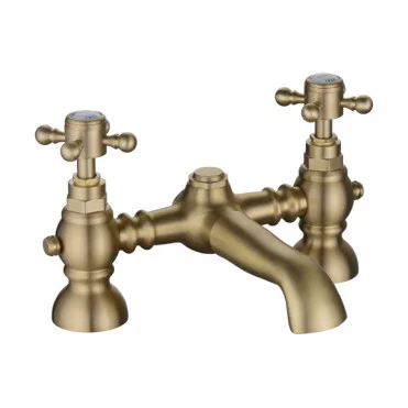Traditional Bathroom Taps in Gold DITB1110 Tadlow Bath Filler - Brushed Brass