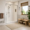 Sliding Shower Doors Chrome DIES1430 Classix 1400mm x 6mm Glass Easy-Fit Sliding Door - Chrome