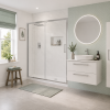 Sliding Shower Doors Chrome DIES1128 Flex 1100mm 8mm glass Sliding Door - Chrome shower door