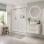 Flex 1100mm 8mm glass Sliding Door - Chrome shower door 