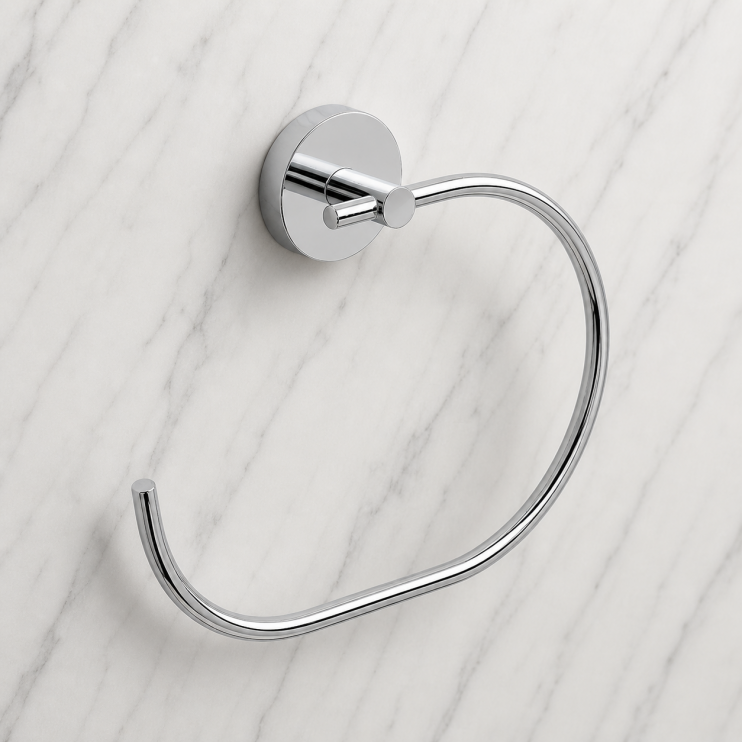 Origins Living Eros Towel Ring - Chrome 2370-13 Bathroom Wall Accessories