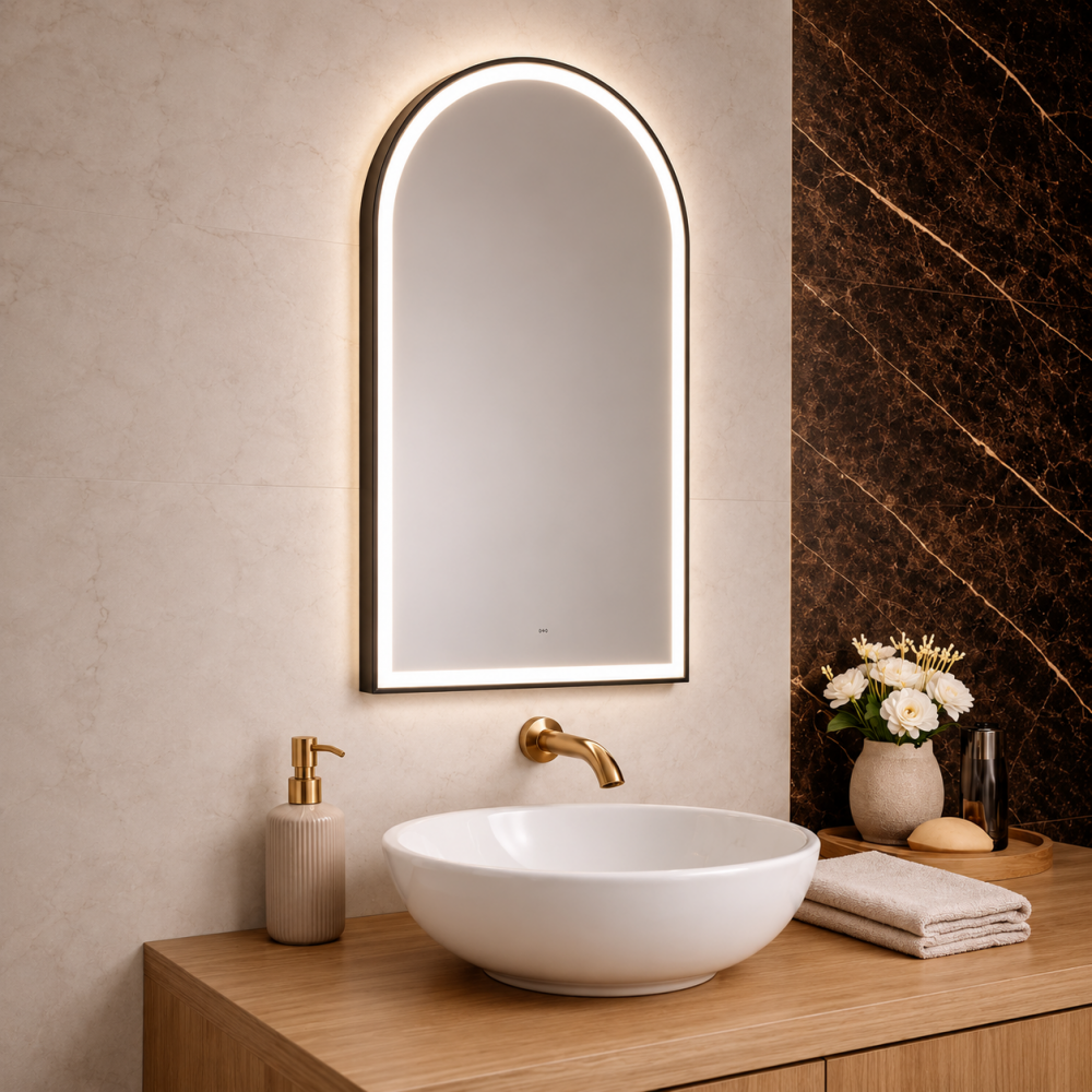 Mirrors Origins Living Brooklyn Mirror 140 Black - 140x70 B008134