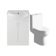 Vista 650mm Vanity & C/C Toilet Pack
