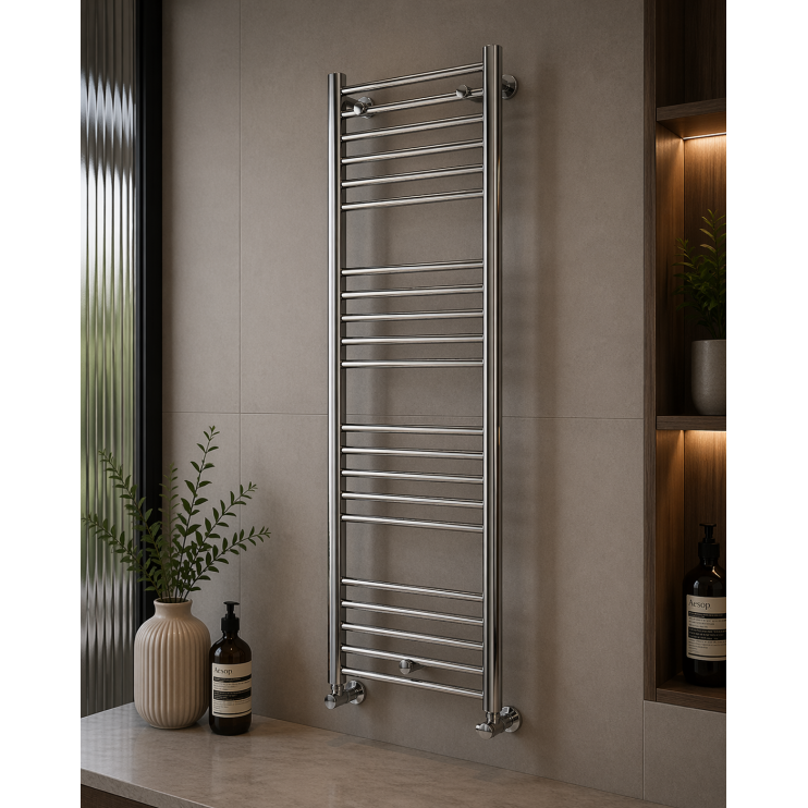 Grada Straight 30mm Ladder Radiator (600x1600x30mm) - Chrome