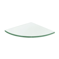 Origins Living Pier Corner Glass Shelf - Clear B008691 Origins Living Pier Corner Glass Shelf - Clear B008691