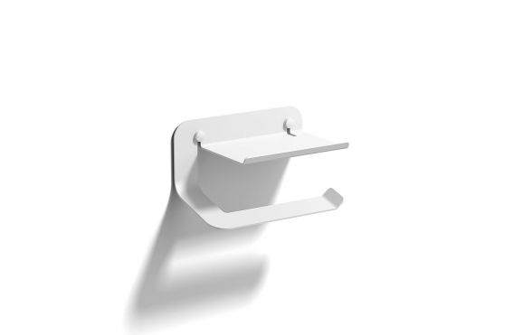 Origins Living Quick Toilet Roll Holder with Shelf - White 184880